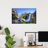 Vernal Herfst Hiker and Rainbow - Yosemite Poster (Thuiskantoor)