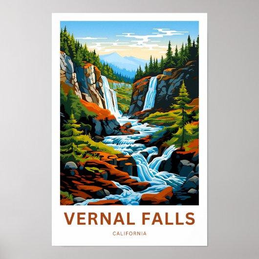 Vernal Herfsten California Travel Print (Voorkant)