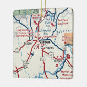 Vernal Utah Map Keramisch Ornament (Links)