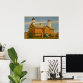 Vernal Utah Tempel Schildering™ LDS Muurkunst Post Poster (Thuiskantoor)