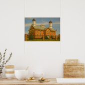 Vernal Utah Tempel Schildering™ LDS Muurkunst Post Poster (Keuken)