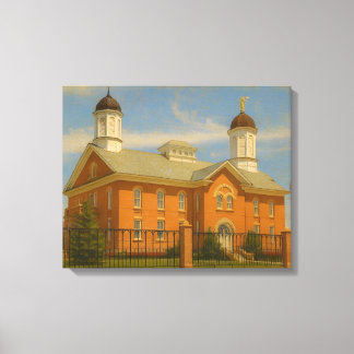 Vernal Utah Temple Painting™ LDS Muurschildering C Canvas Afdruk