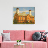 Vernal Utah Temple Painting™ LDS Muurschildering C Canvas Afdruk (Insitu (Woonkamer))