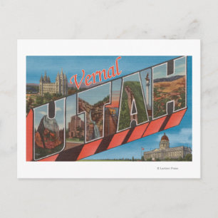 Vernal, UtahLarge Letter ScenesVernal, UT Briefkaart