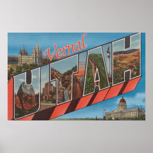 Vernal, UtahLarge Letter ScenesVernal, UT Poster (Voorkant)