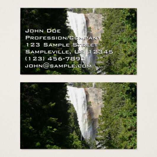 Vernale Herfst II in het nationaal park Yosemite Visitekaartje (Voorkant /achterkant)