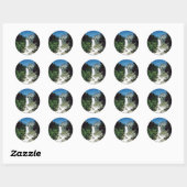 Vernale Herfst- Yosemite Ronde Sticker (Vel)
