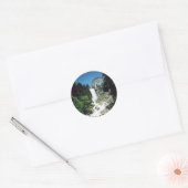 Vernale Herfst- Yosemite Ronde Sticker (Envelop)