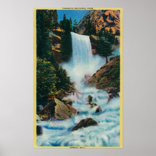 Vernale Herfsten bij YosemiteYosemite, CA Poster (Voorkant)