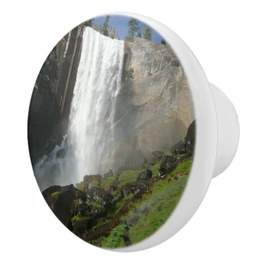 Vernale Herfsten I in het Nationaal Park Yosemite Keramische Knop (Rechts)