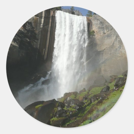 Vernale Herfsten I in het Nationaal Park Yosemite Ronde Sticker (Voorkant)