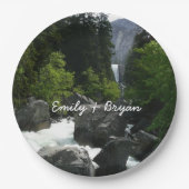 Vernale Herfsten op afstand bij Yosemite Papieren Bordje (Voorkant)