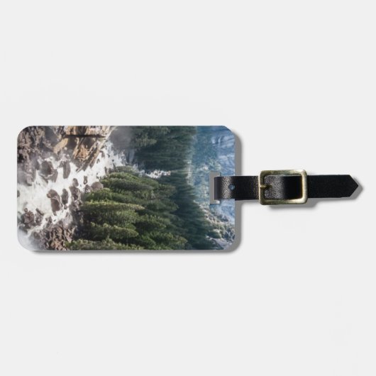 Vernall Herfst en Mist Trail Bagagelabel (Voorkant horizontaal)