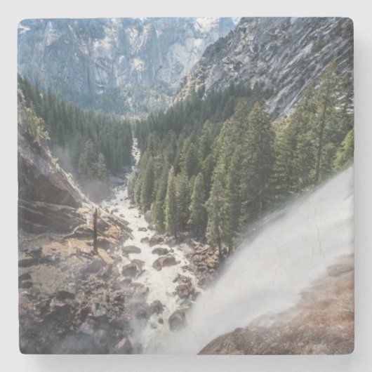 Vernall Herfst en Mist Trail Stenen Onderzetter (Voorkant)