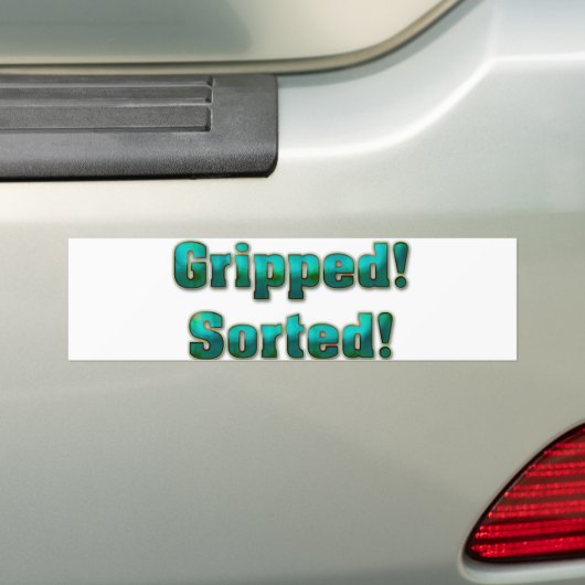 Vernapt! Opgeruimd! Bumpersticker (Op auto)