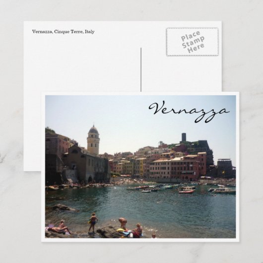 vernazza briefkaart (Voorkant / Achterkant)