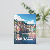 Vernazza, Cinqua Terra Magnet Briefkaart (Staand voorkant)