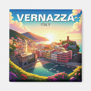 Vernazza, Cinqua Terra Magnet zonsondergang