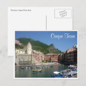 vernazza cinque harbour briefkaart (Voorkant / Achterkant)
