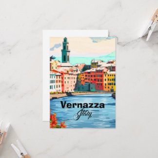 Vernazza Cinque Terre ansichtkaart, Italië ansicht Kaart