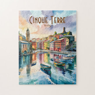 Vernazza Cinque Terre Italy Watercolor Custom Legpuzzel