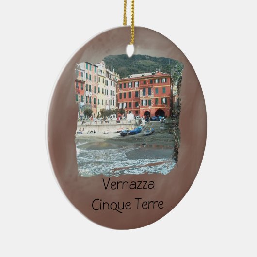 Vernazza - Cinque Terre Keramisch Ornament (Rechts)