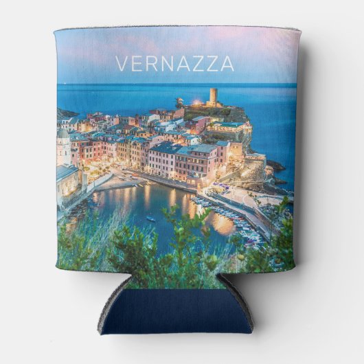 Vernazza Cinque Terre La Spezia Italië Panorama Blikjeskoeler (Voorkant)