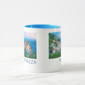 Vernazza Cinque Terre La Spezia Italië Panorama Mok (Midden)