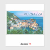 Vernazza Cinque Terre La Spezia Italië Panorama Sticker (Vel)
