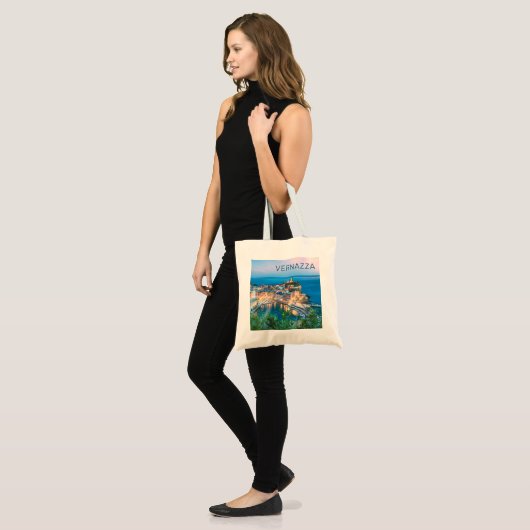 Vernazza Cinque Terre La Spezia Italië Panorama Tote Bag (Voorkant (model))