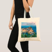 Vernazza Cinque Terre La Spezia Italië Panorama Tote Bag (Voorkant (product))