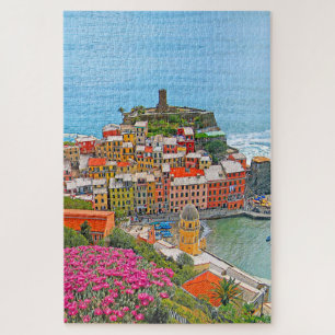 VERNAZZA - Cinque Terre - panorama - Ligurië - Legpuzzel