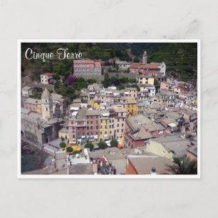 Vernazza Cinque Terre stad Briefkaart