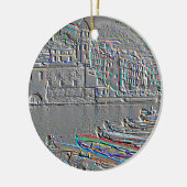Vernazza, Cinque Terre, Zentrum am Hafen, Relief, Keramisch Ornament (Links)