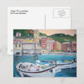 Vernazza Harbor Greetings Briefkaart (Voorkant / Achterkant)