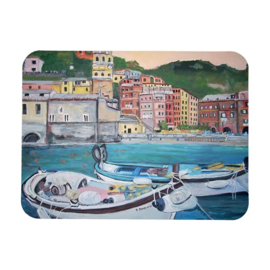 Vernazza Harbor, Italië Magneten (Horizontaal)