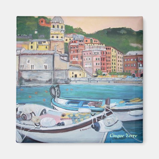 Vernazza Harbour, Cinque Terre Magnet (Voorkant)