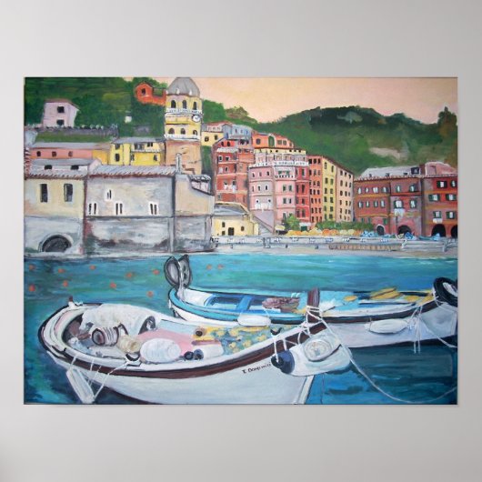 Vernazza Harbour, Cinque Terre Poster (Voorkant)