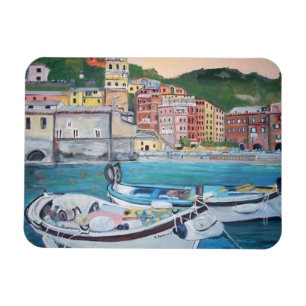 Vernazza Harbour, Italië Magnets Magneet