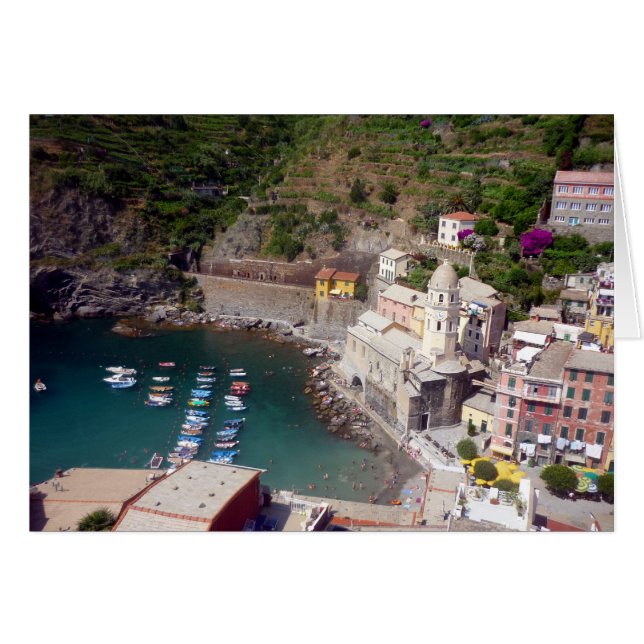 vernazza haven italië (Voorkant Horizontaal)