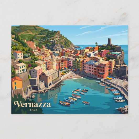 Vernazza Italië Briefkaart (Voorkant)