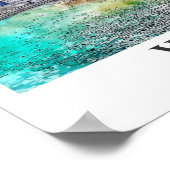 Vernazza Italië Travel Waterverf Sketch Hand getek Poster (Hoek)