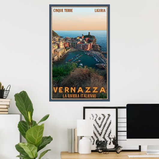 Vernazza Poster (Thuiskantoor)