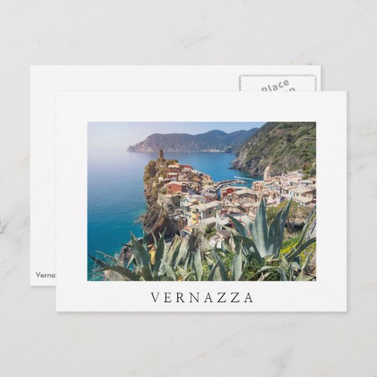 Vernazza, stad Cinque Terre Briefkaart (Voorkant / Achterkant)