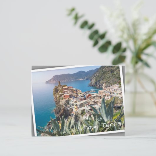 Vernazza, stad Cinque Terre Briefkaart (Staand voorkant)