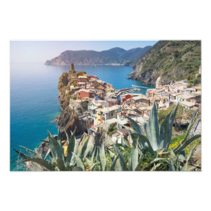 Vernazza, stad Cinque Terre Foto Afdruk