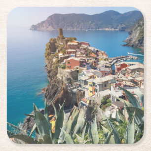 Vernazza, stad Cinque Terre Kartonnen Onderzetters