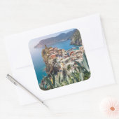 Vernazza, stad Cinque Terre Vierkante Sticker (Envelop)