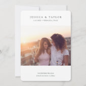 Vernazza Wedding Cinque Terre Save the Date Kaart (Achterkant)