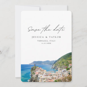 Vernazza Wedding Cinque Terre Save the Date Kaart